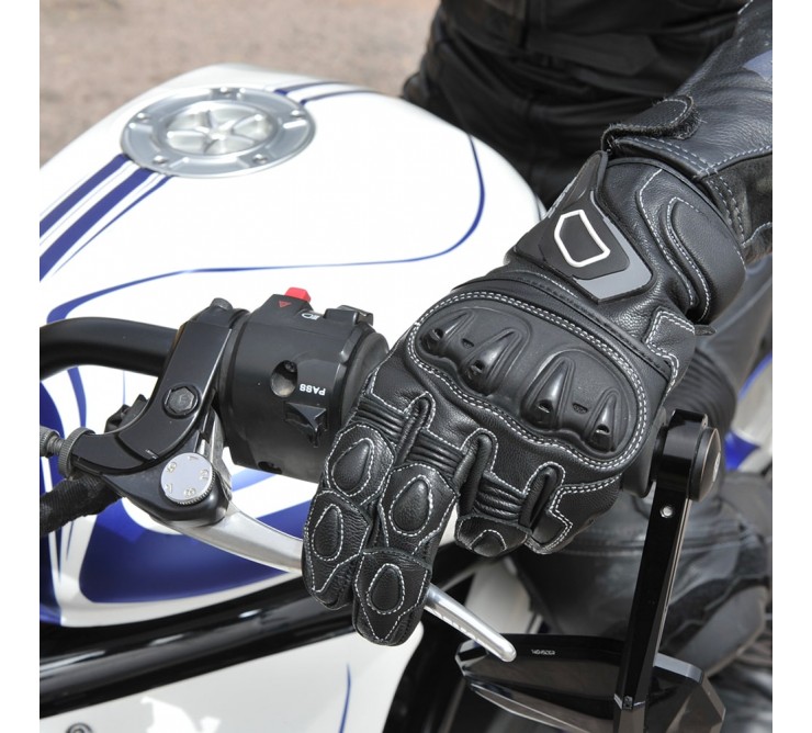 gant moto scooter mi saison noir racing ksk