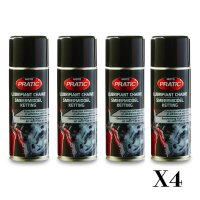 Lot de 4 lubrifiants Chaine Moto Pratic 400ML