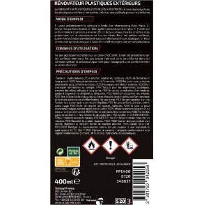 RENOV PLASTIQUES EXTERIEURS 400ML