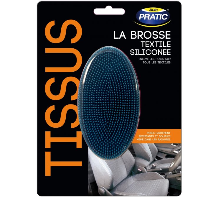 Brosse textile silicone - Auto Pratic