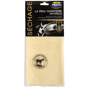 Peau chamoisée naturelle taille L - Auto Pratic