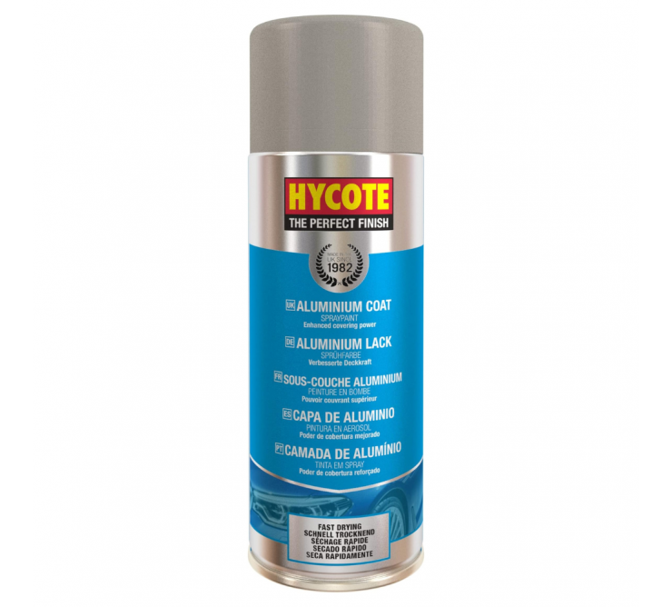 Bombe de peinture en Aérosol Hycote - Revêtement d'aluminium - 400ml