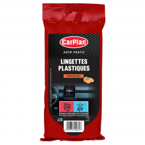 Lingettes plastiques Agrumes - Carplan Auto Pratic