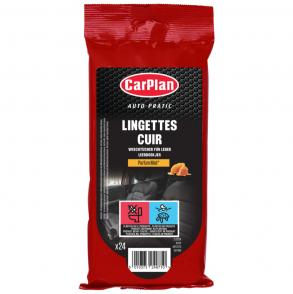 Lingettes cuir Miel - Carplan Auto Pratic