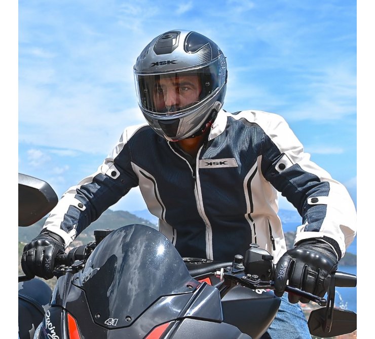 gant moto scooter été noir smart ksk