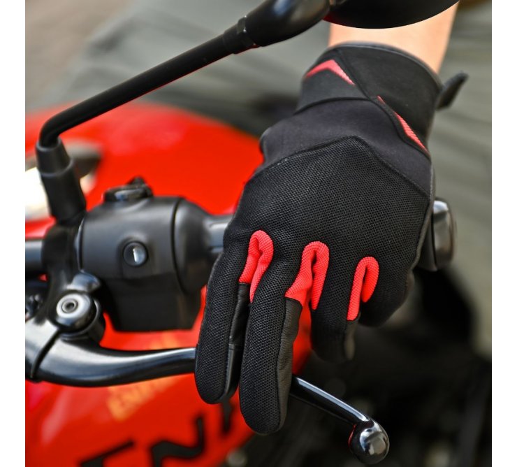 Gants Moto Cross Mi-saison KSK – Noir, Renfort Paume Et Phalanges, Pouce Tactile, Taille L (20-21 Cm), Homologués CE EN13594