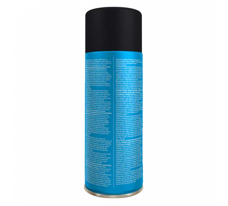 Peinture Sechage Rapide Noir Satine Pack 6