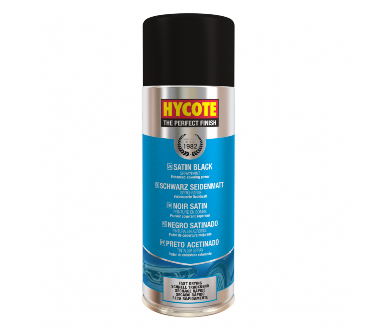 Peinture Sechage Rapide Noir Satine Pack 12