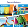 Peinture Sechage Rapide Noir Satine Pack 12