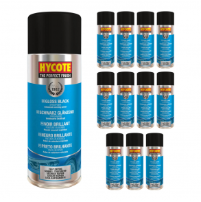 Peinture Sechage Rapide Noir Brillant Pack 12