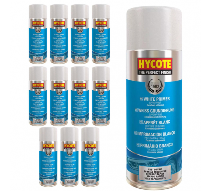 Peinture Sechage Rapide Appret Blanc Pack 12