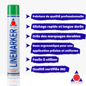 Line Marker - Bombe de Peinture Vert 750ml