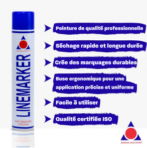Line Marker - Bombe de Peinture Bleu 750ml