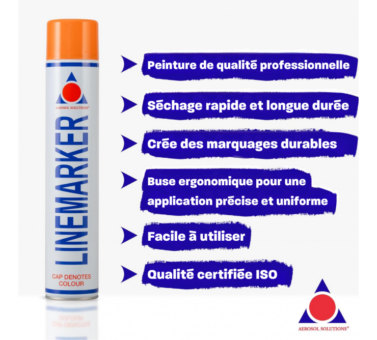 Line Marker - Bombe de Peinture Orange 750ml