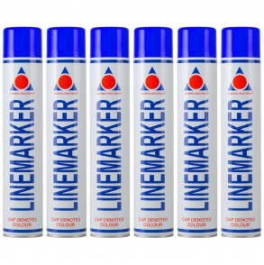 Line Marker - Bombe de Peinture Bleu Pack 6 750ml