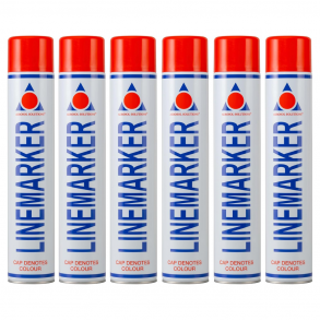 Line Marker - Bombe de Peinture Rouge Pack 6 750ml