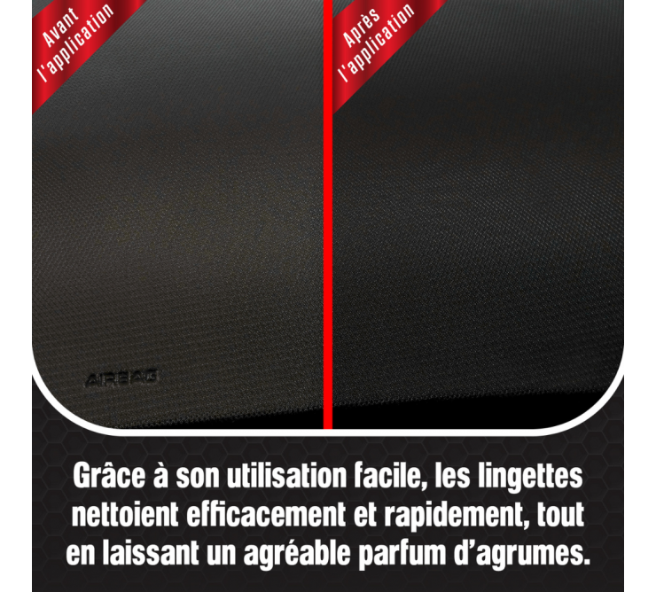 Lingettes plastiques Agrumes - Carplan Auto Pratic