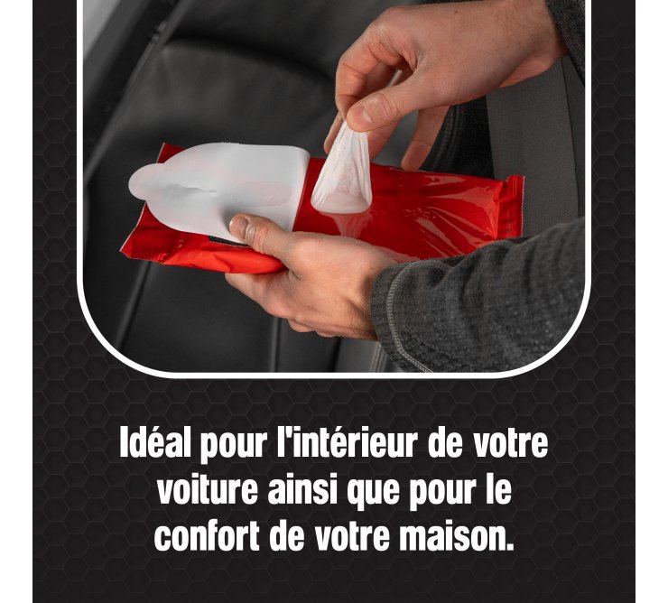 Lingettes cuir Miel - Carplan Auto Pratic