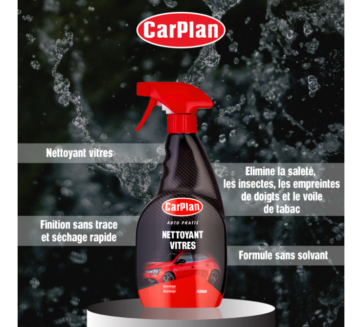 Nettoyant vitres 500ml - Carplan Auto Pratic