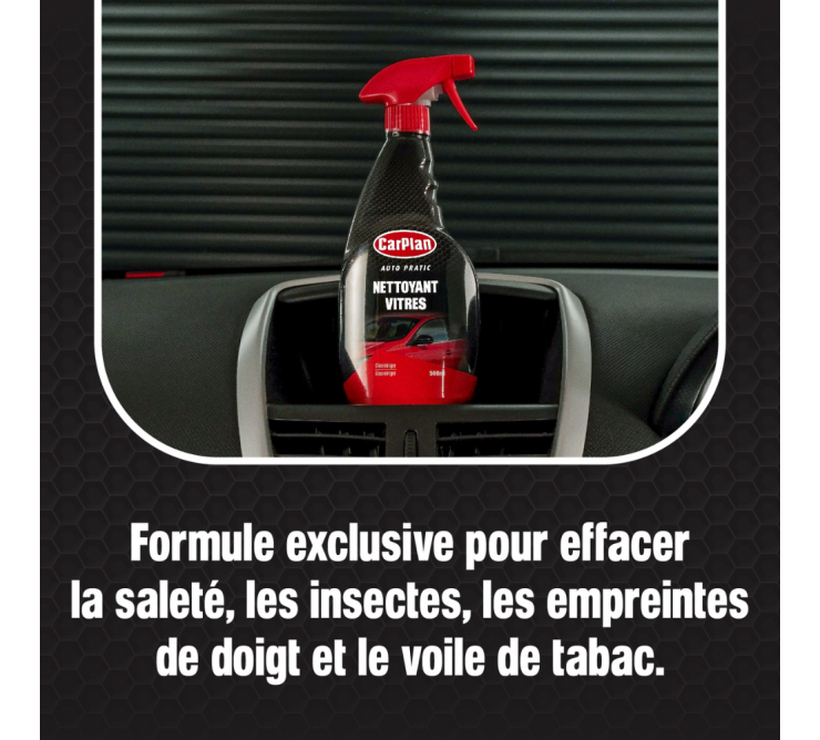 Nettoyant vitres 500ml - Carplan Auto Pratic