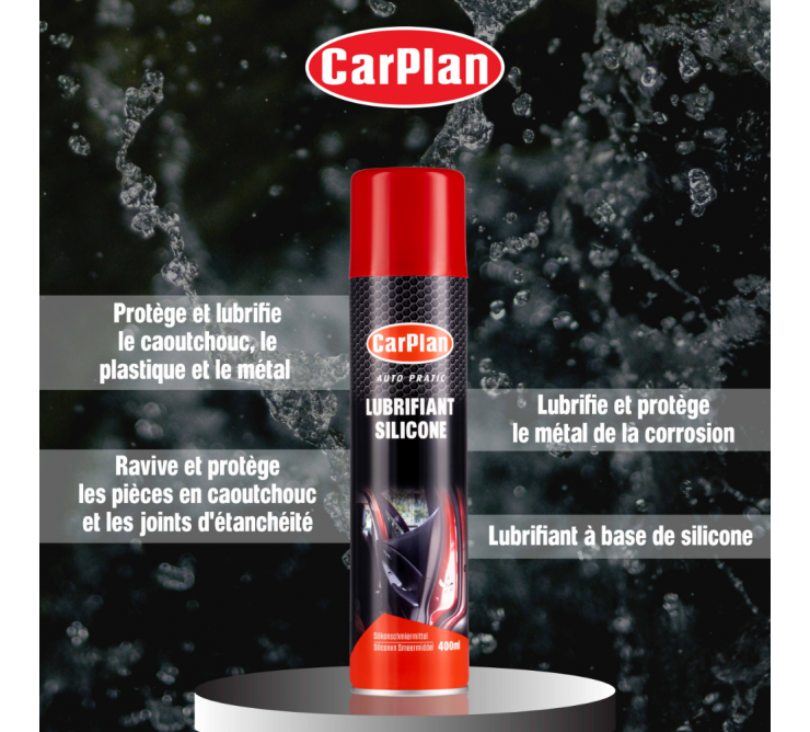 Lubrifiant silicone 400ml - Carplan Auto Pratic