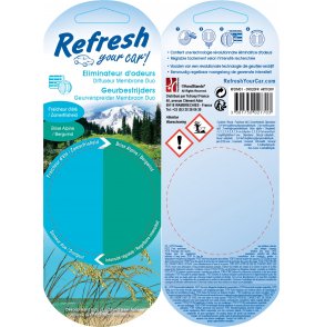 Désodorisant auto senteur duo - Refresh