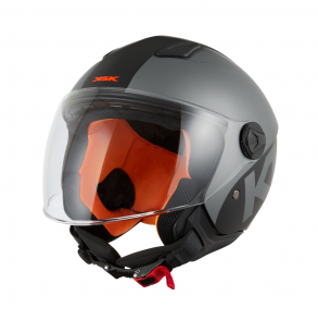 CASQUE DEMI JET KSK KLJ Orange et noir