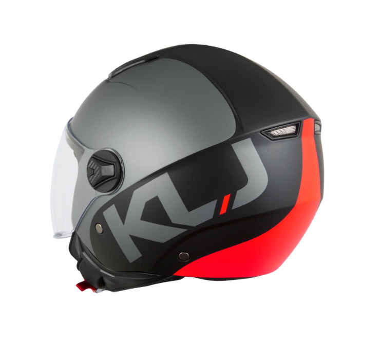 CASQUE DEMI JET KSK KLJ Orange et noir