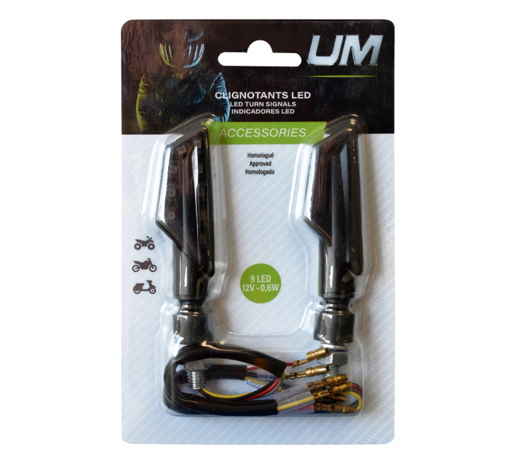 Clignotants LED UM - 9LED SMD / 12V, 0.6W - Homologués avant et arrière