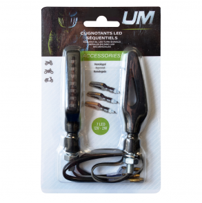 Clignotants séquentiels LED UM - 7LED SMD / 12V, 2W - Homologués avant et arrière UM