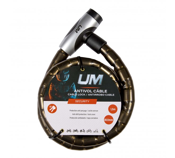 antivol câble moto scooter um