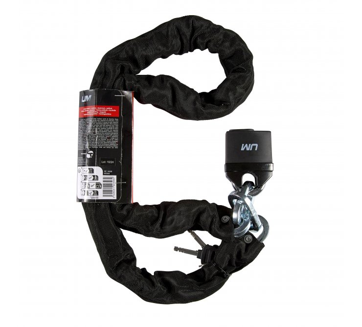 antivol chaîne gaine tissu avec cadenas um