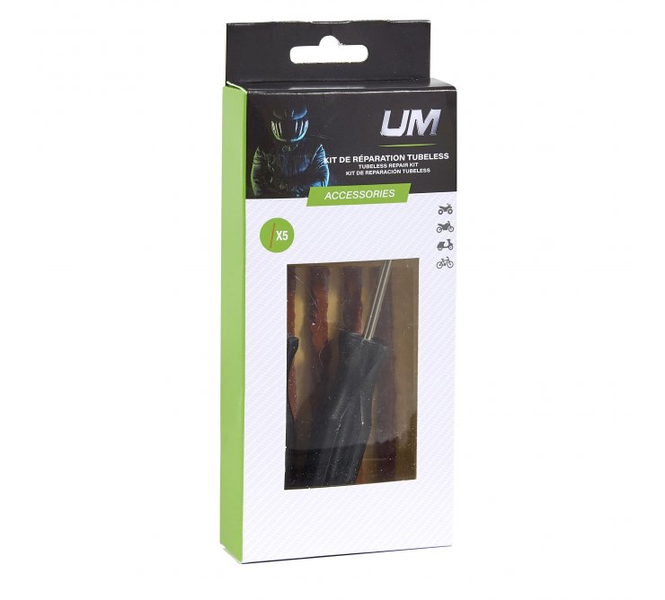 kit de réparation tubeless universel moto scooter um